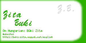 zita buki business card