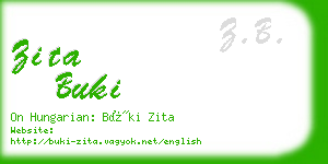 zita buki business card